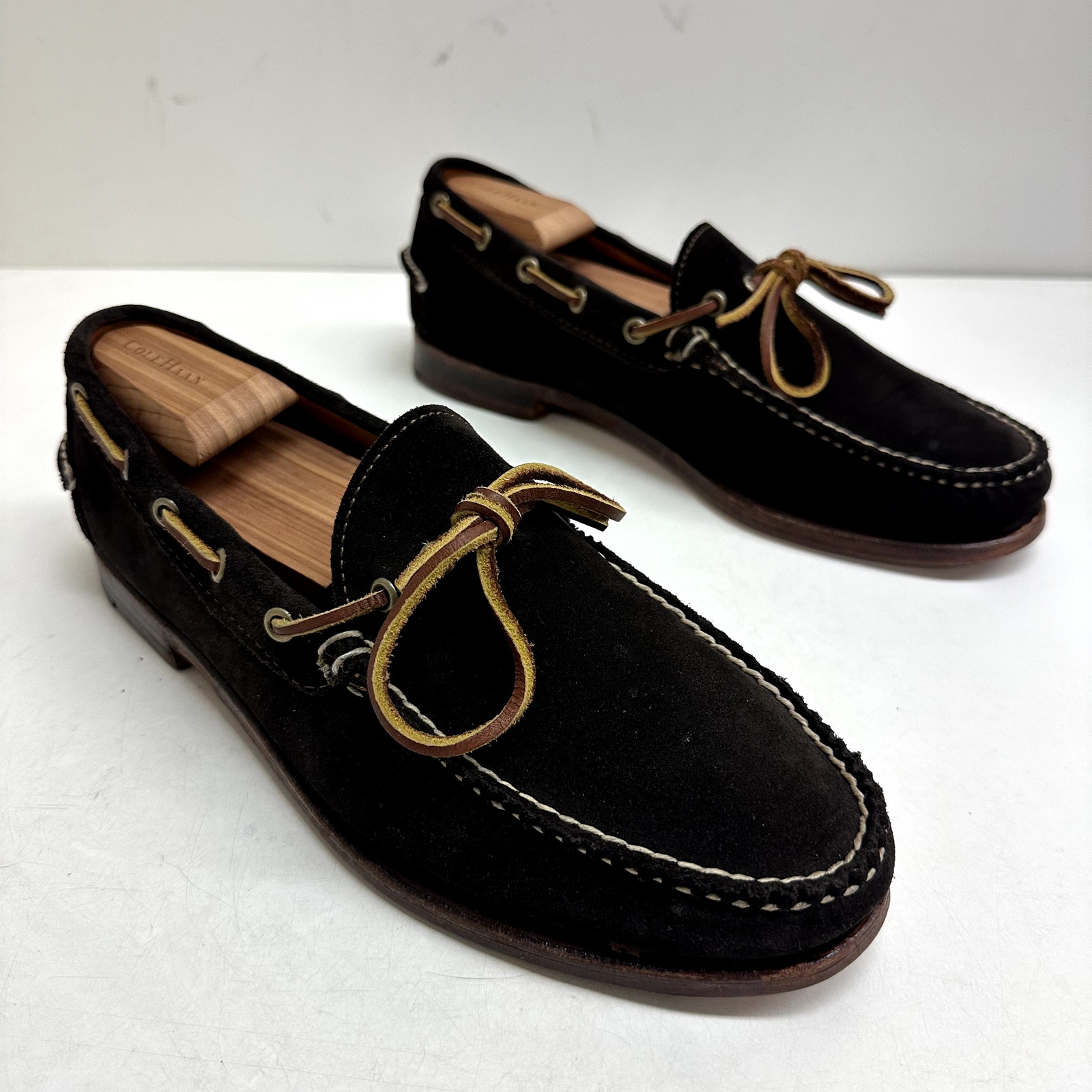 Euc Rare Rancourt & Co. Dark Brown Suede Moc Loafer Handsewn Made In Usa 10 — image 4 of 8